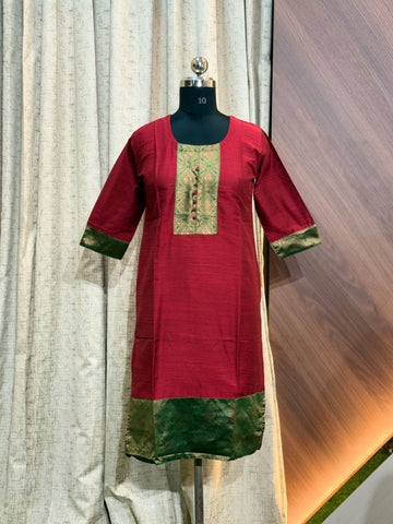 B175 - Daily wear  Silk Kurtis