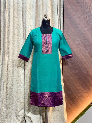 B177 - Daily wear  Silk Kurtis