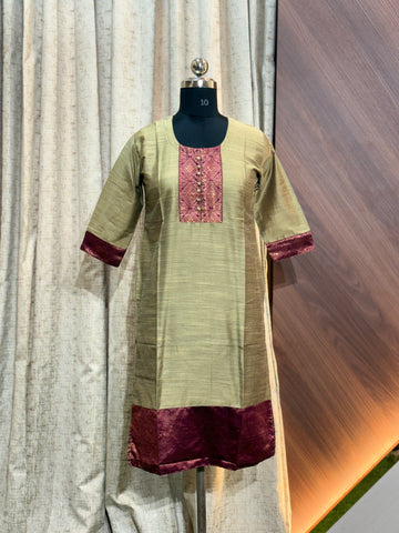 B174 - Daily wear  Silk Kurtis