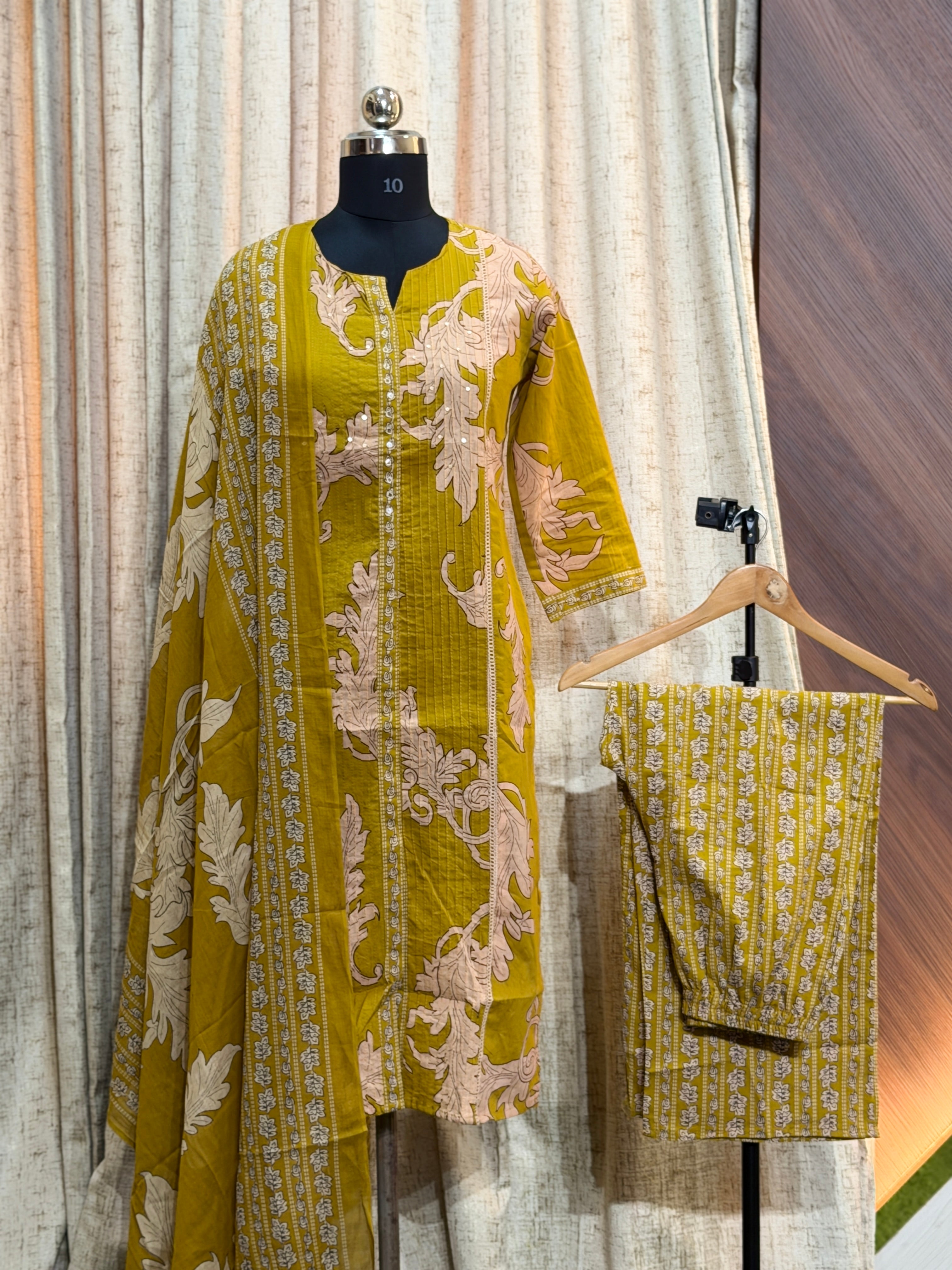 9548  - Cotton 3pc Kurta Set