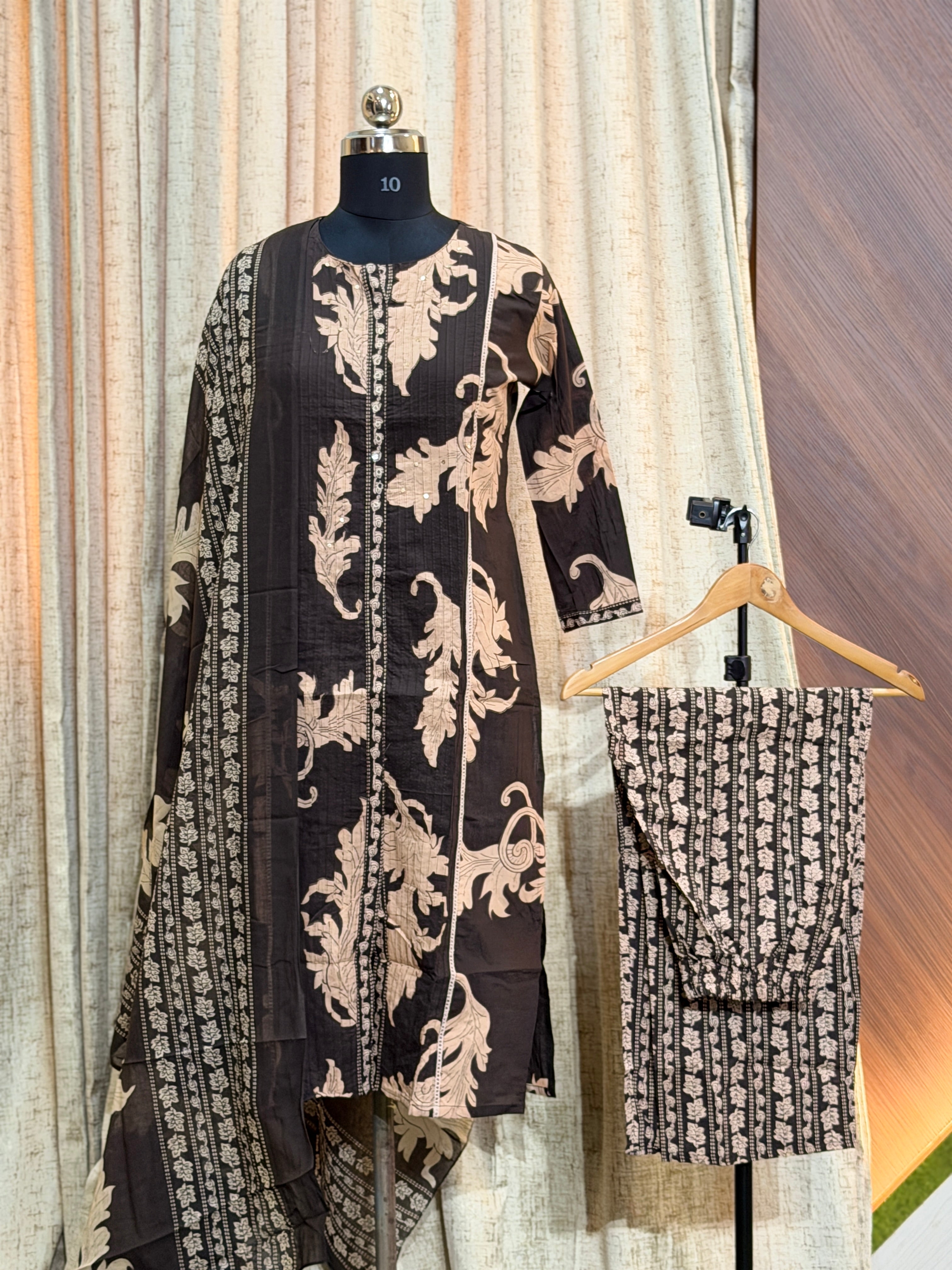 9545  - Cotton 3pc Kurta Set