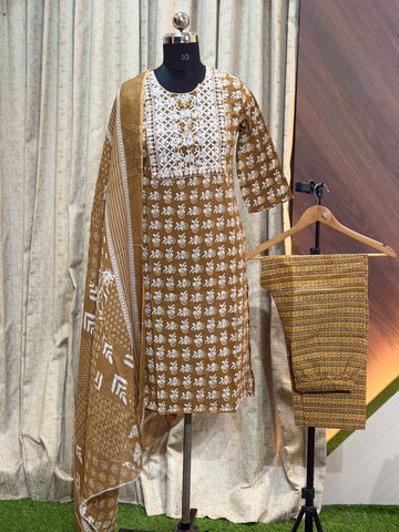 A174  - Kurti with Pant and Dupatta