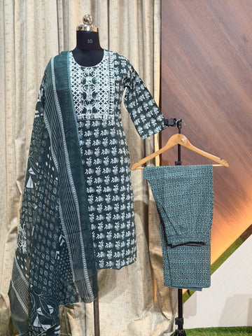 A179  - Kurti with Pant and Dupatta