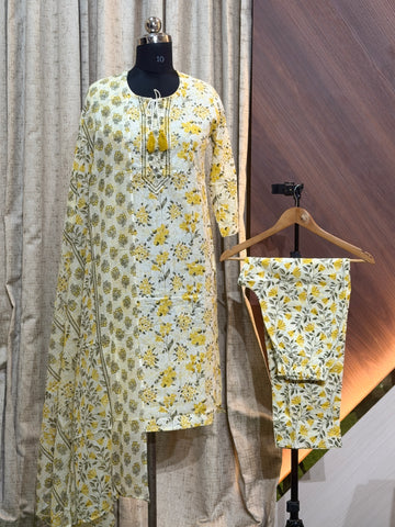 A177  - Kurti with Pant and Dupatta
