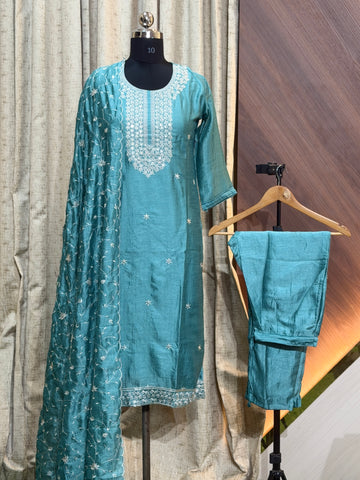 A186  - Kurti with Pant and Dupatta