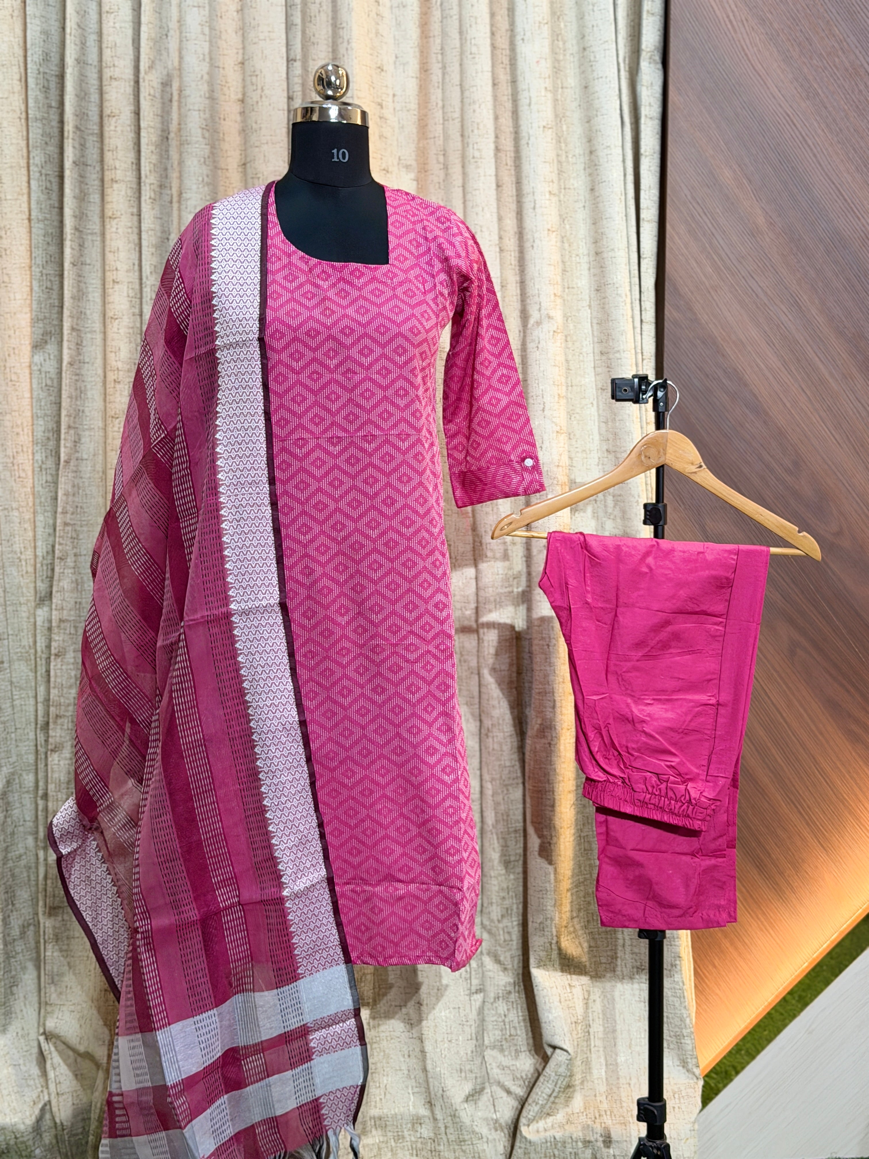 A237 - Cotton 3pc Kurta Set