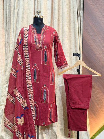 A437 - Kurti with Pant and Dupatta