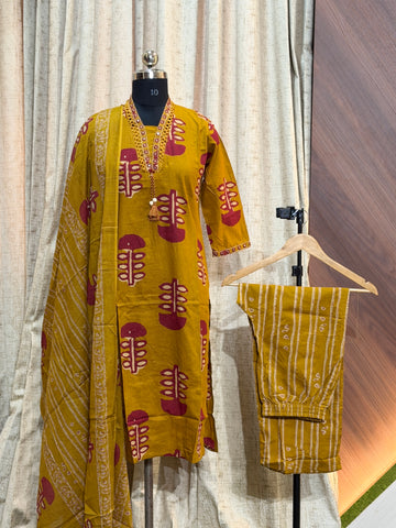 A444 - Kurti with Pant and Dupatta