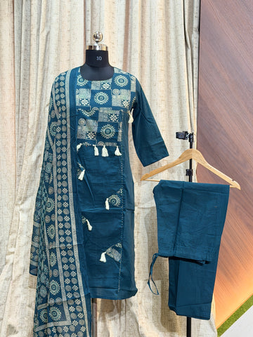 A443 - Kurti with Pant and Dupatta