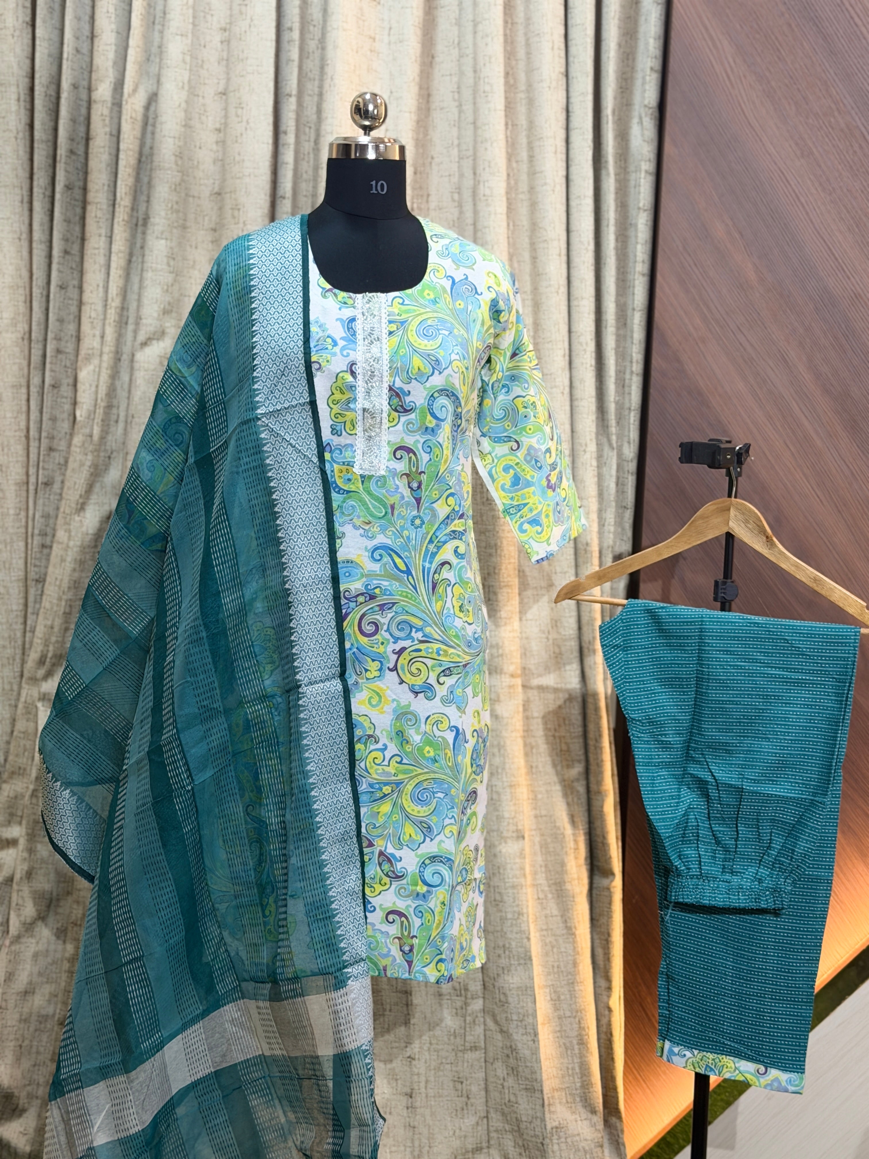 A472 - Cotton 3pc Kurta Set