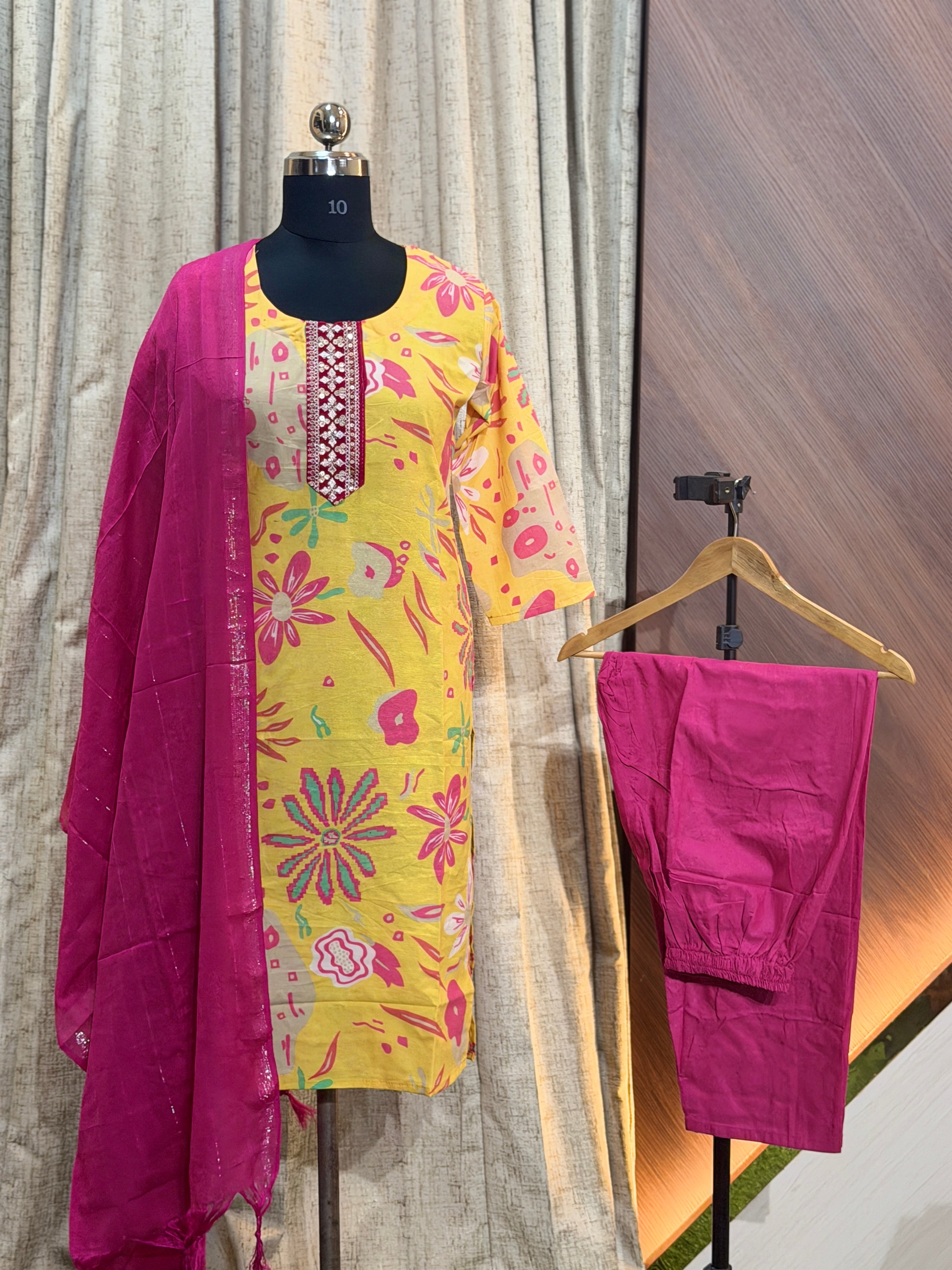 A475 - Cotton 3pc Kurta Set