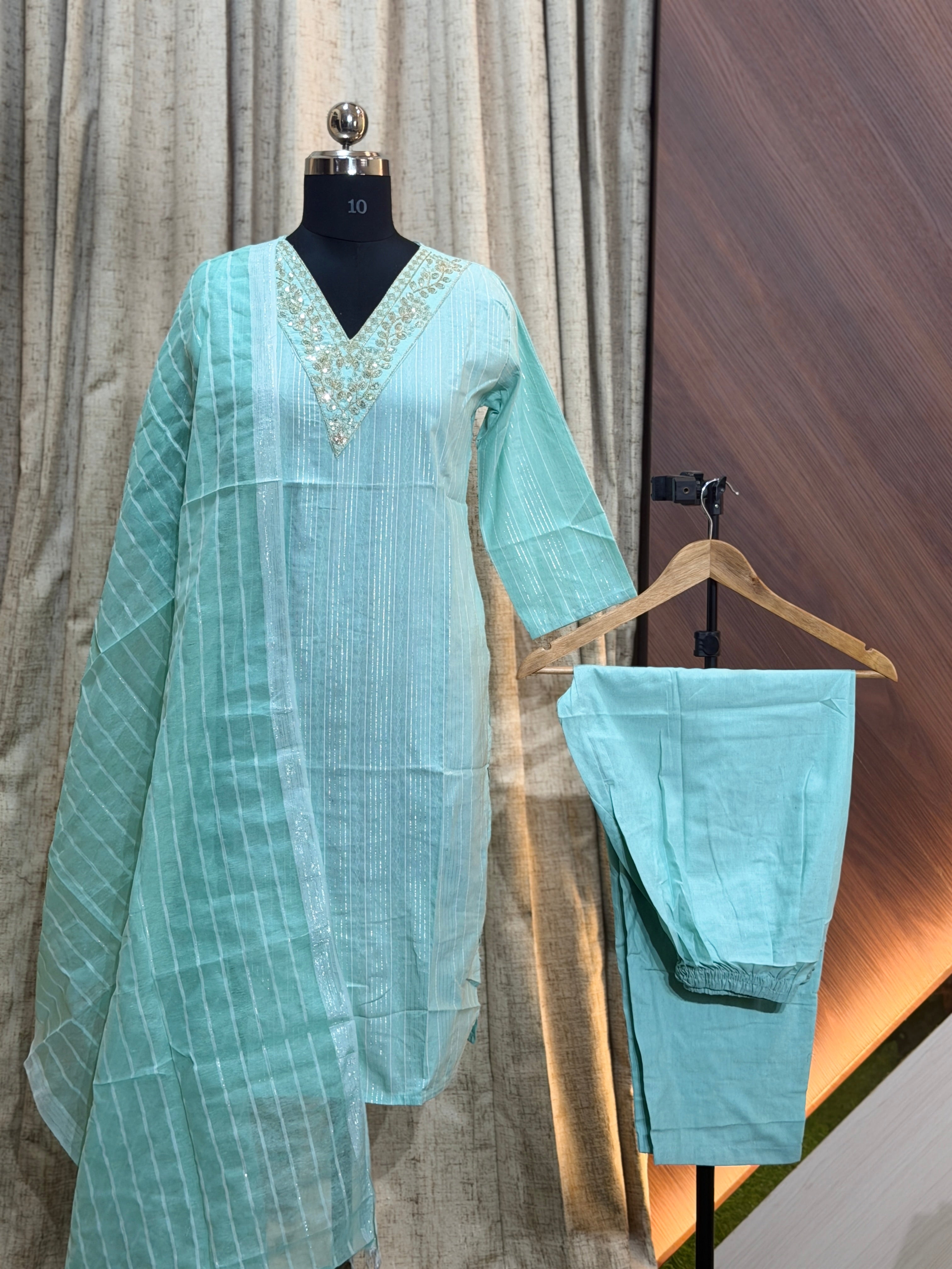 A473 - Cotton 3pc Kurta Set