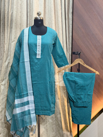 A477 - Cotton 3pc Kurta Set