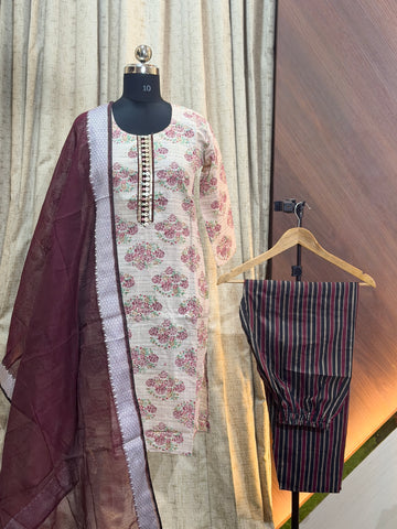 A478 - Cotton 3pc Kurta Set