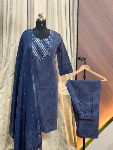 A476 - Cotton 3pc Kurta Set