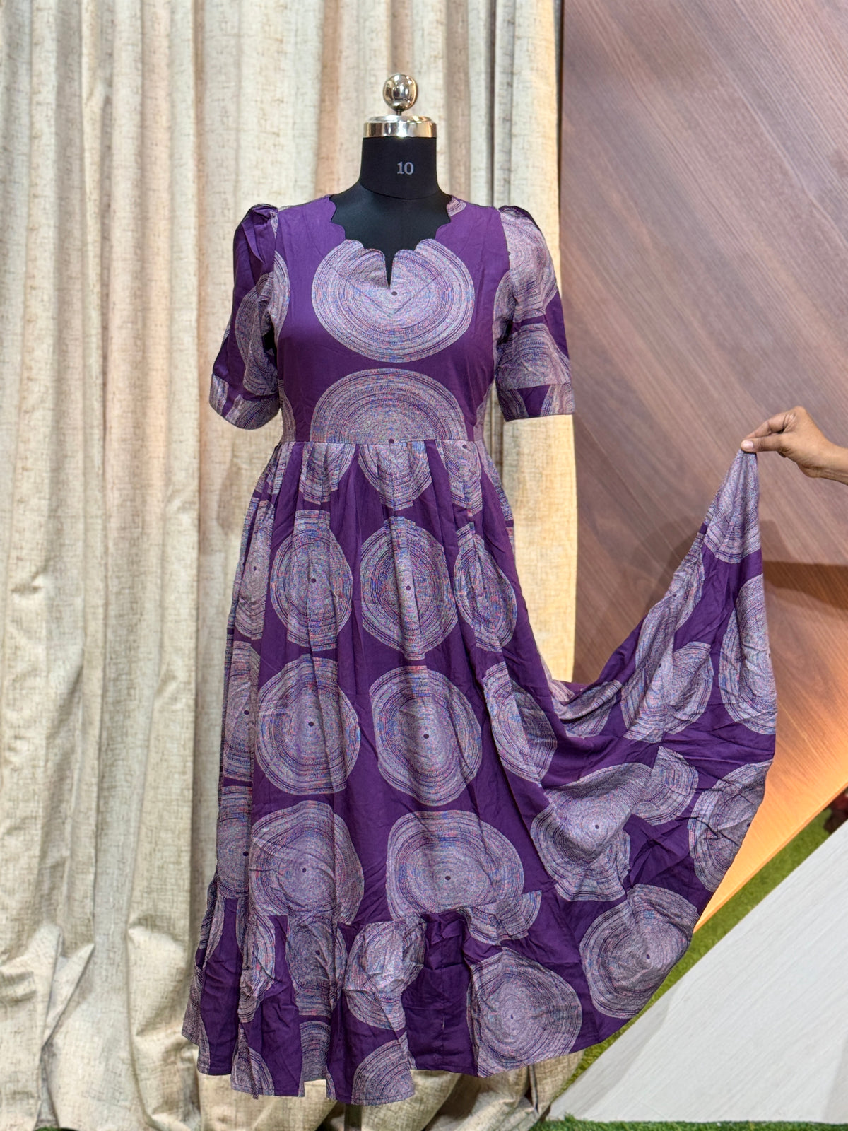 B575  - Fit & Flared Frock