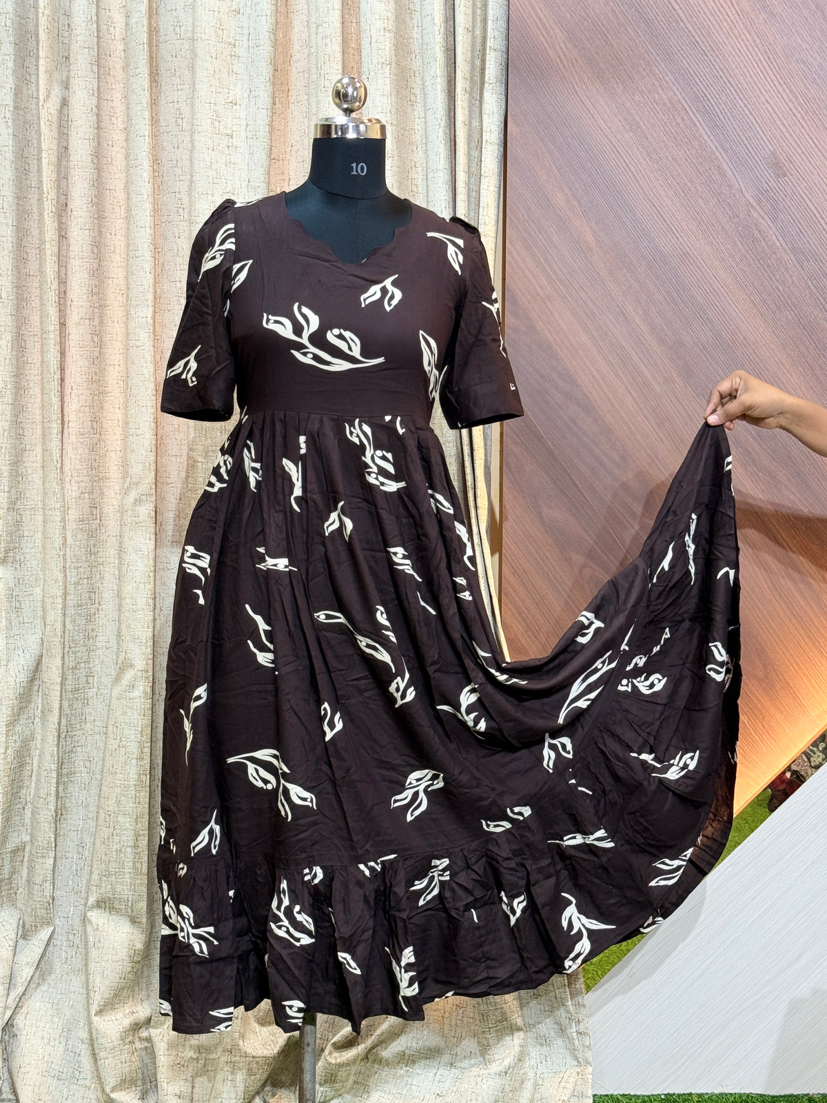 B572  - Fit & Flared Frock