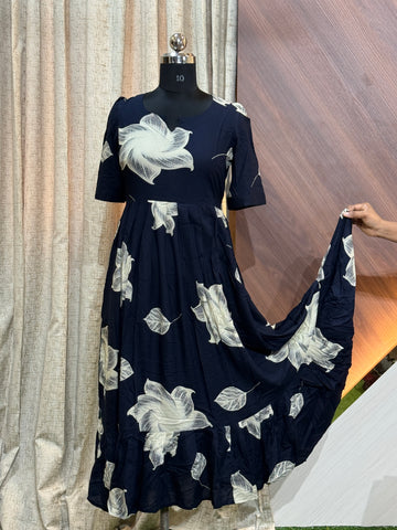 B566  - Fit & Flared Frock
