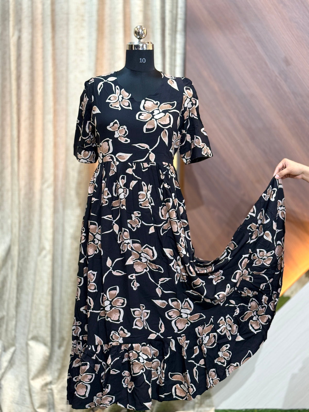 B568  - Fit & Flared Frock