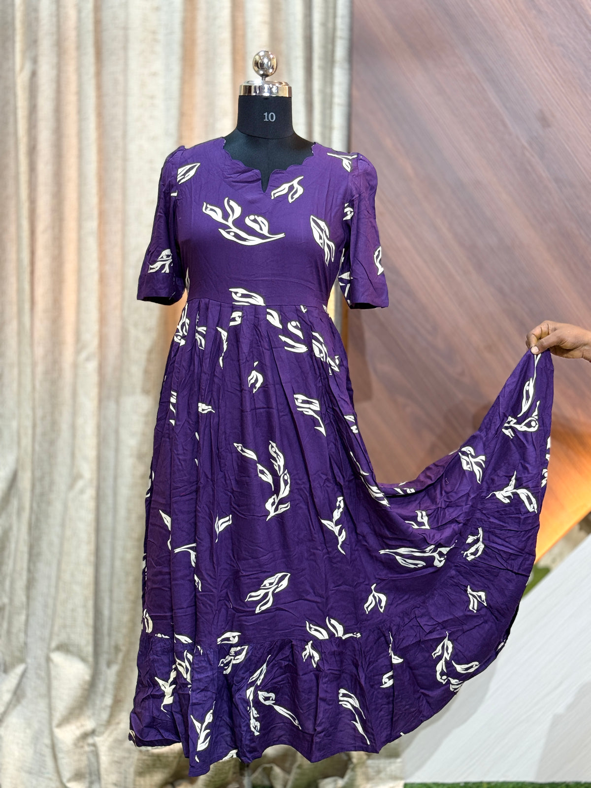 B569  - Fit & Flared Frock