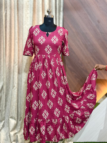 B563  - Fit & Flared Frock