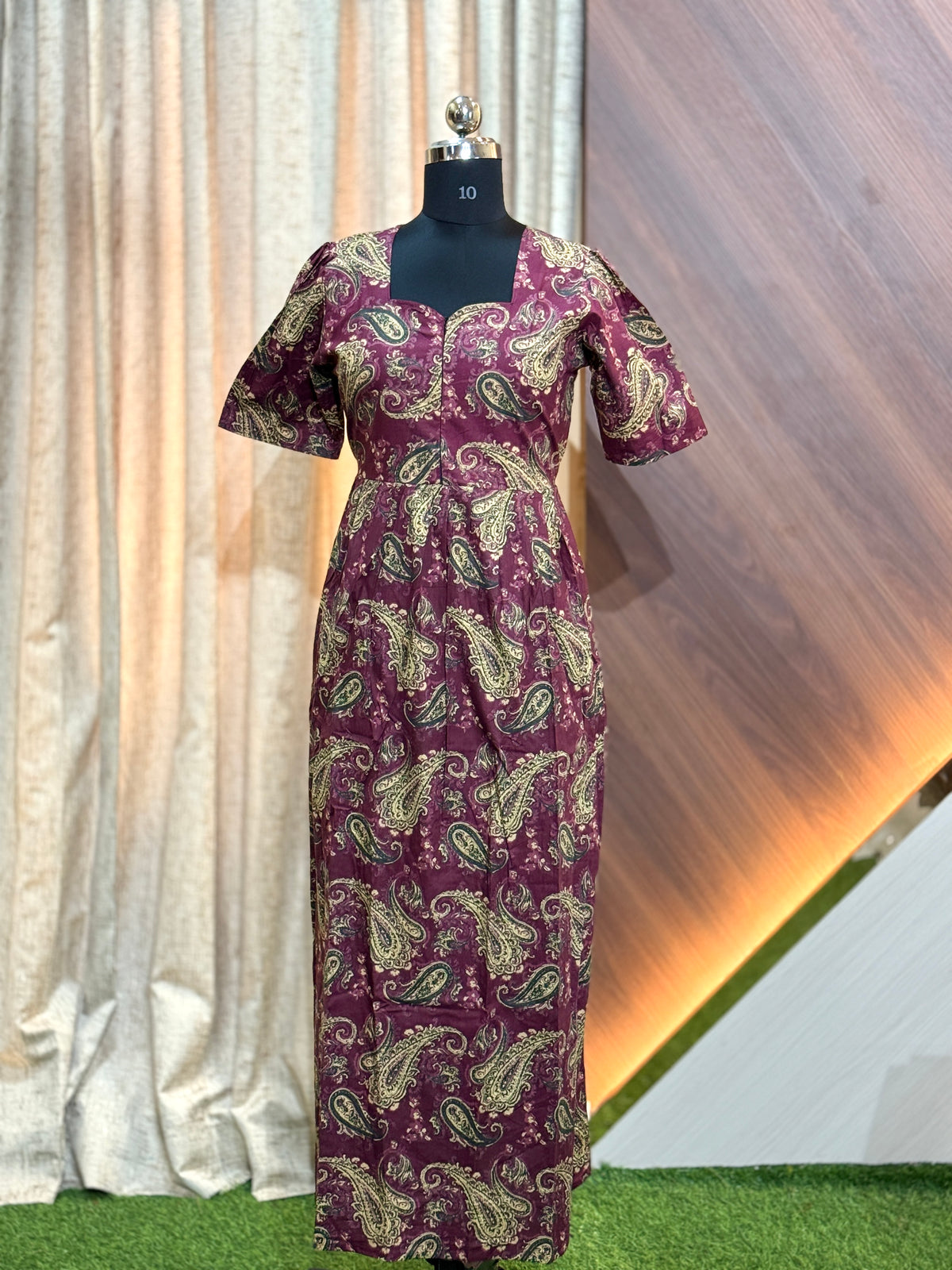 B594 - Frock Style Nighty Feeding with Center Zip