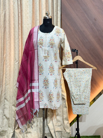 8170 - Cotton 3pc Kurta Set