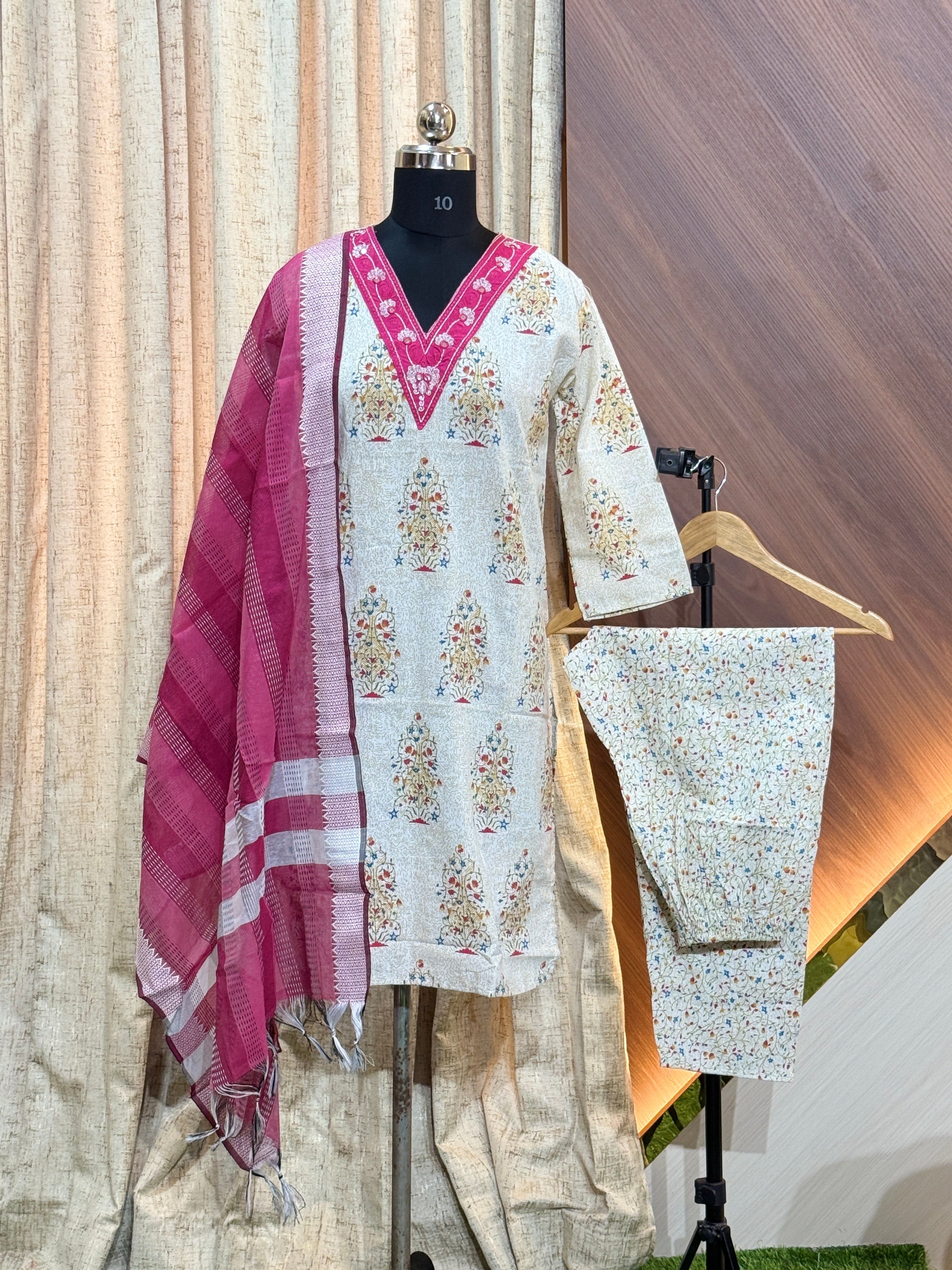 8169 - Cotton 3pc Kurta Set