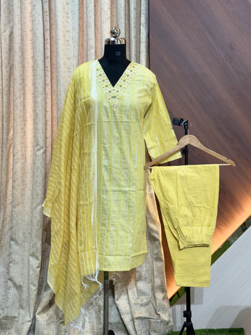 8175 - Cotton 3pc Kurta Set