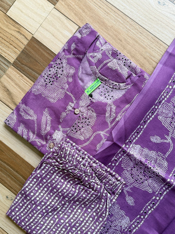 B701 - Cotton 3pc Kurta Set