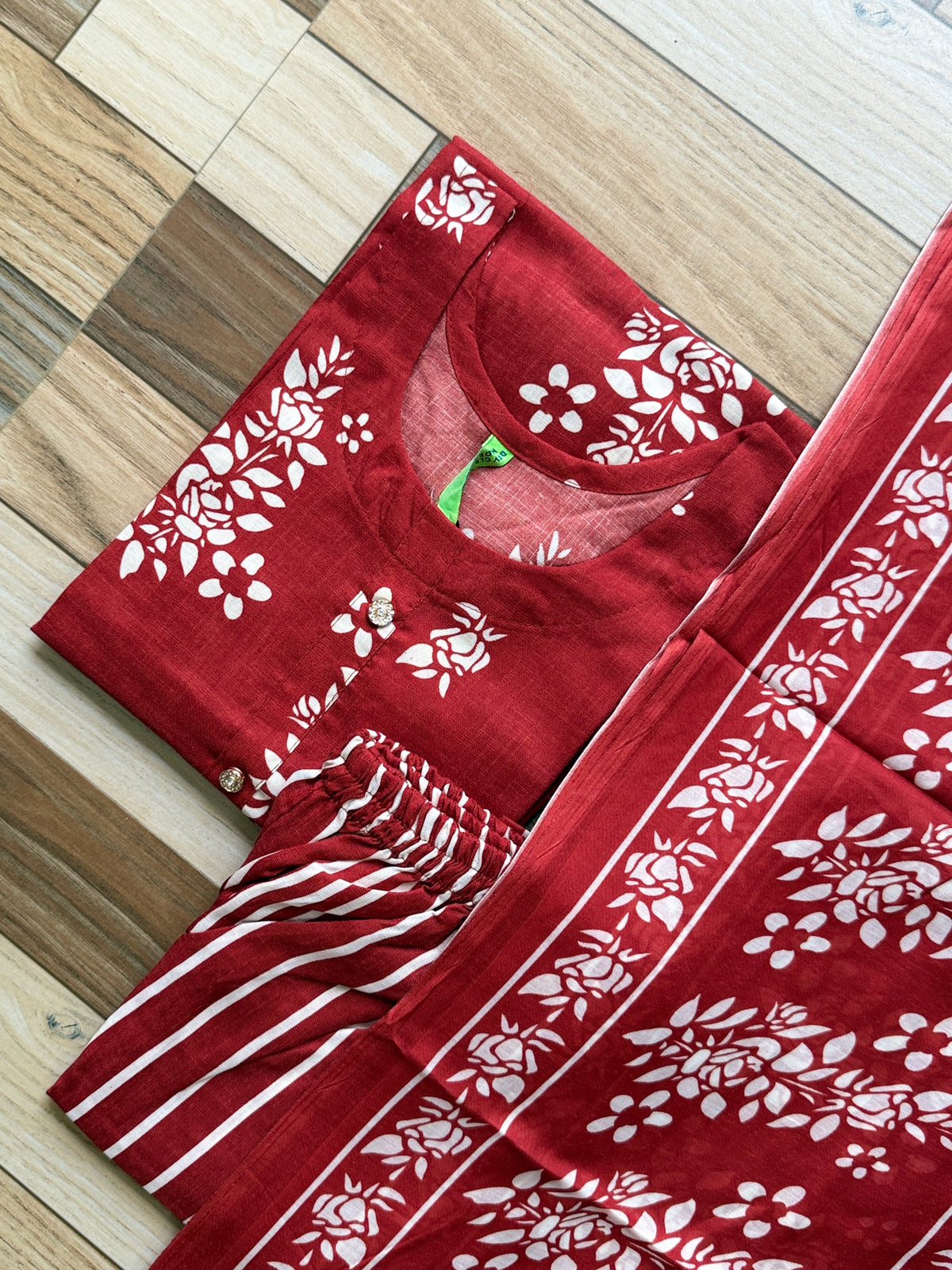 B710 - Cotton 3pc Kurta Set
