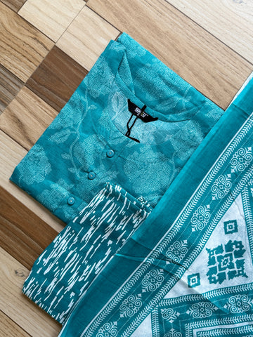 B718 - Cotton 3pc Kurta Set