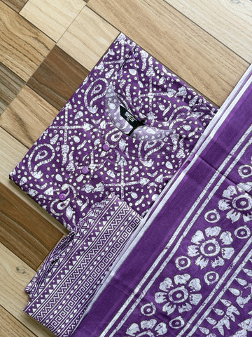 B714 - Cotton 3pc Kurta Set
