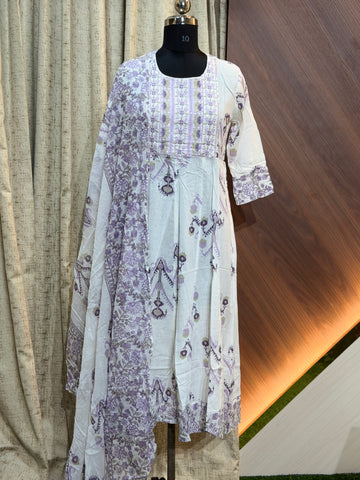 S132  -  Anarkali kurtis with duppatta