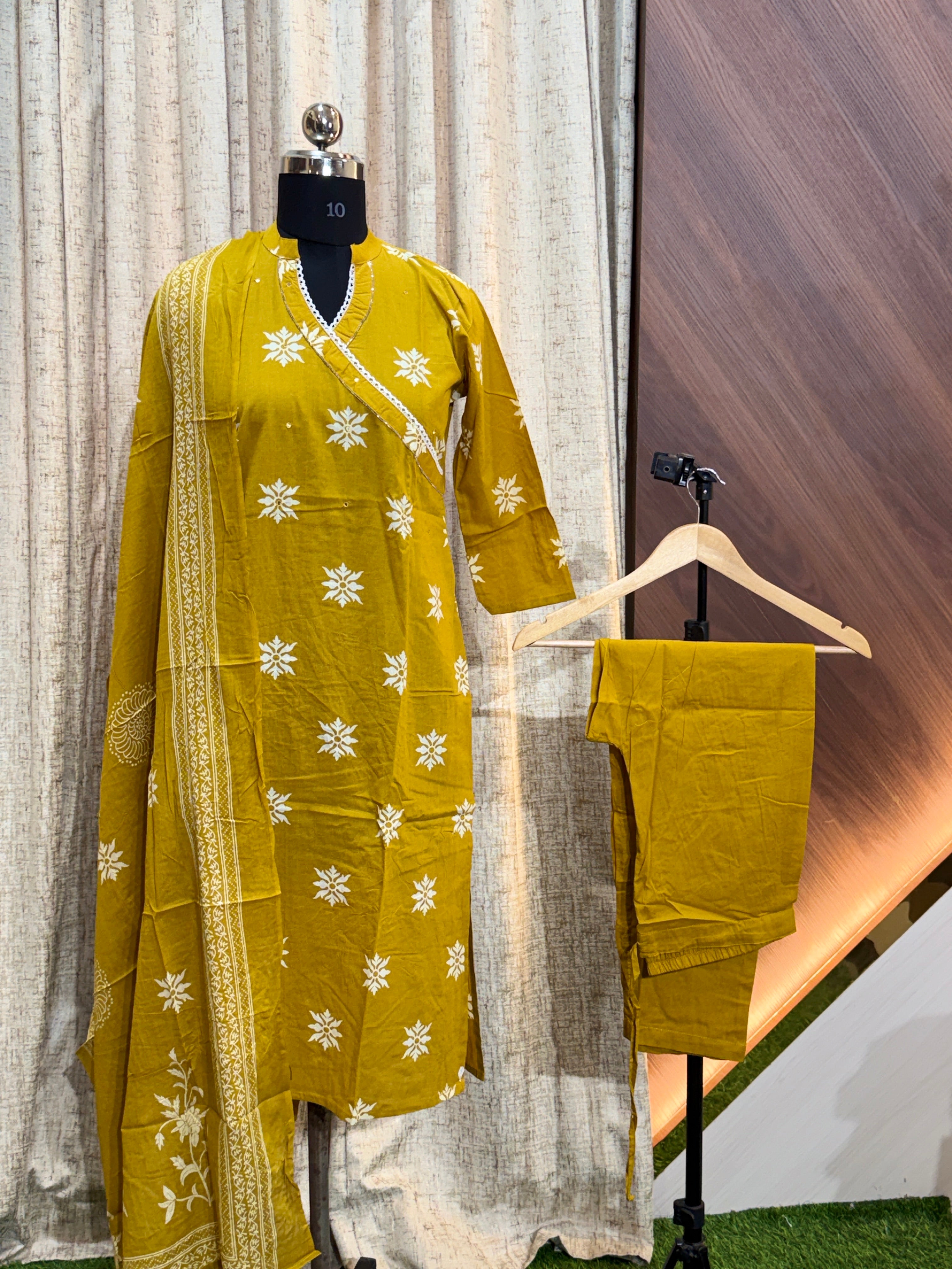 8663 - Cotton 3pc Kurta Set