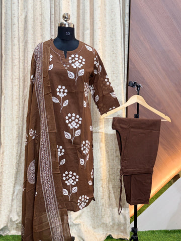 8664 - Cotton 3pc Kurta Set