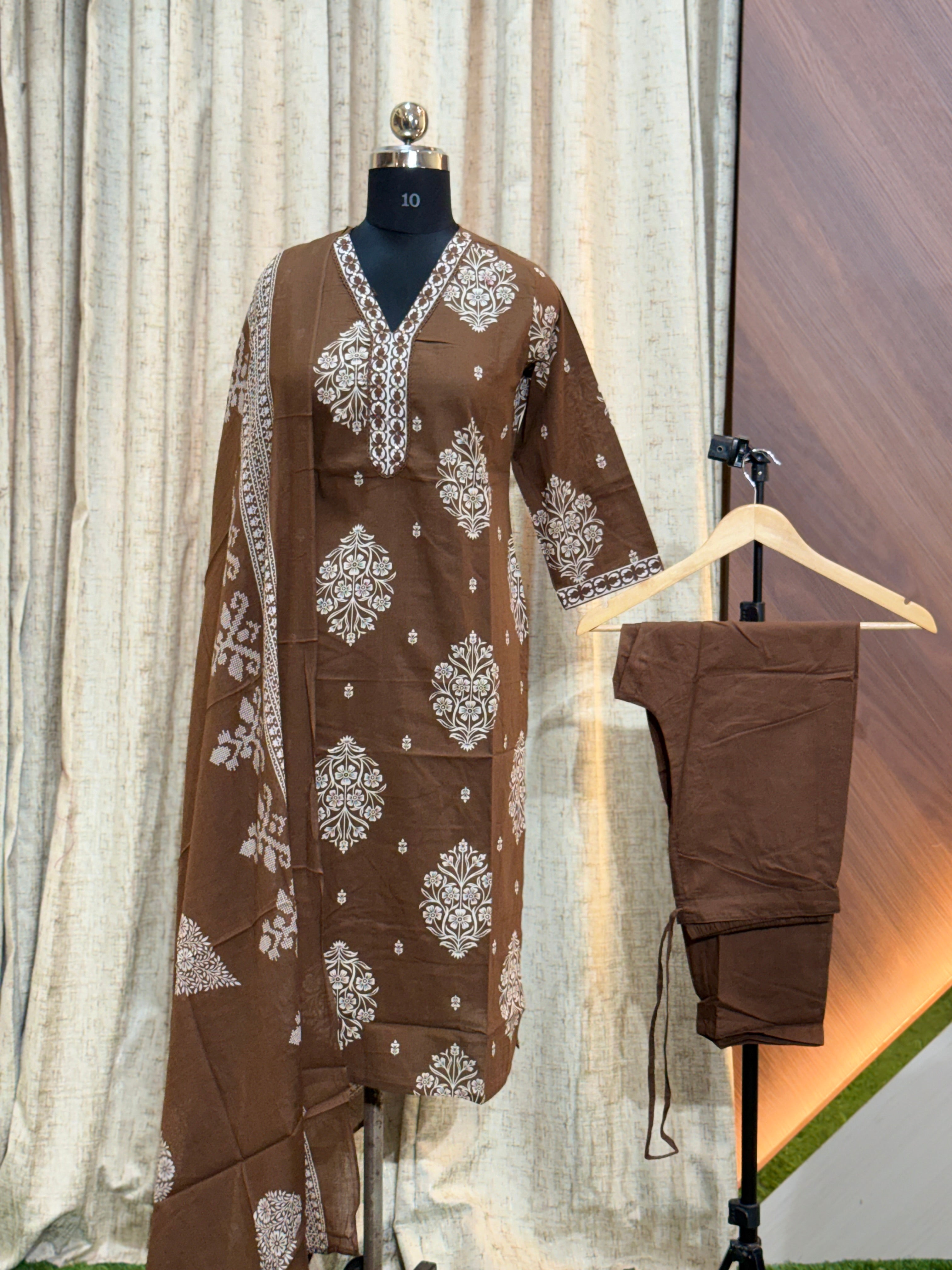 8670 - Cotton 3pc Kurta Set