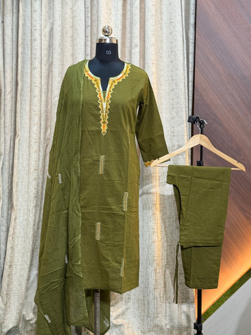 8675 - Cotton 3pc Kurta Set