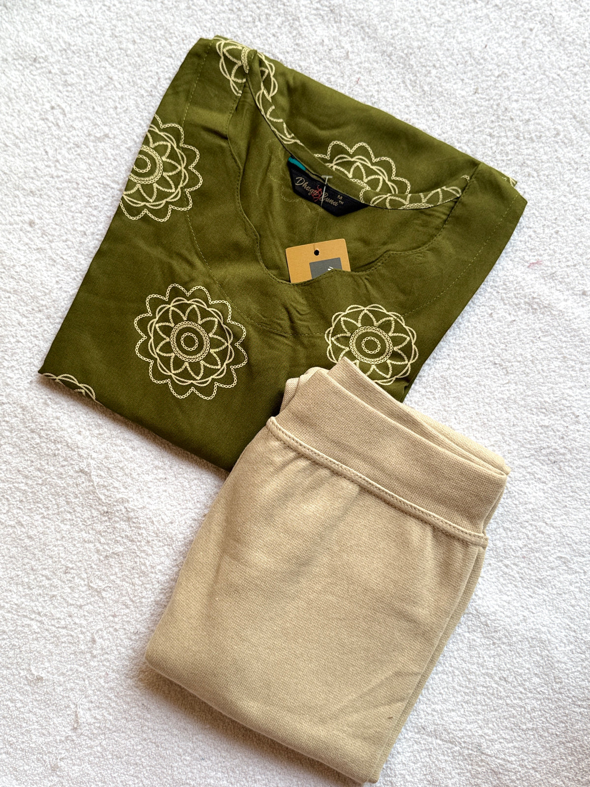 B874 - Kurti with Jeggings Combo