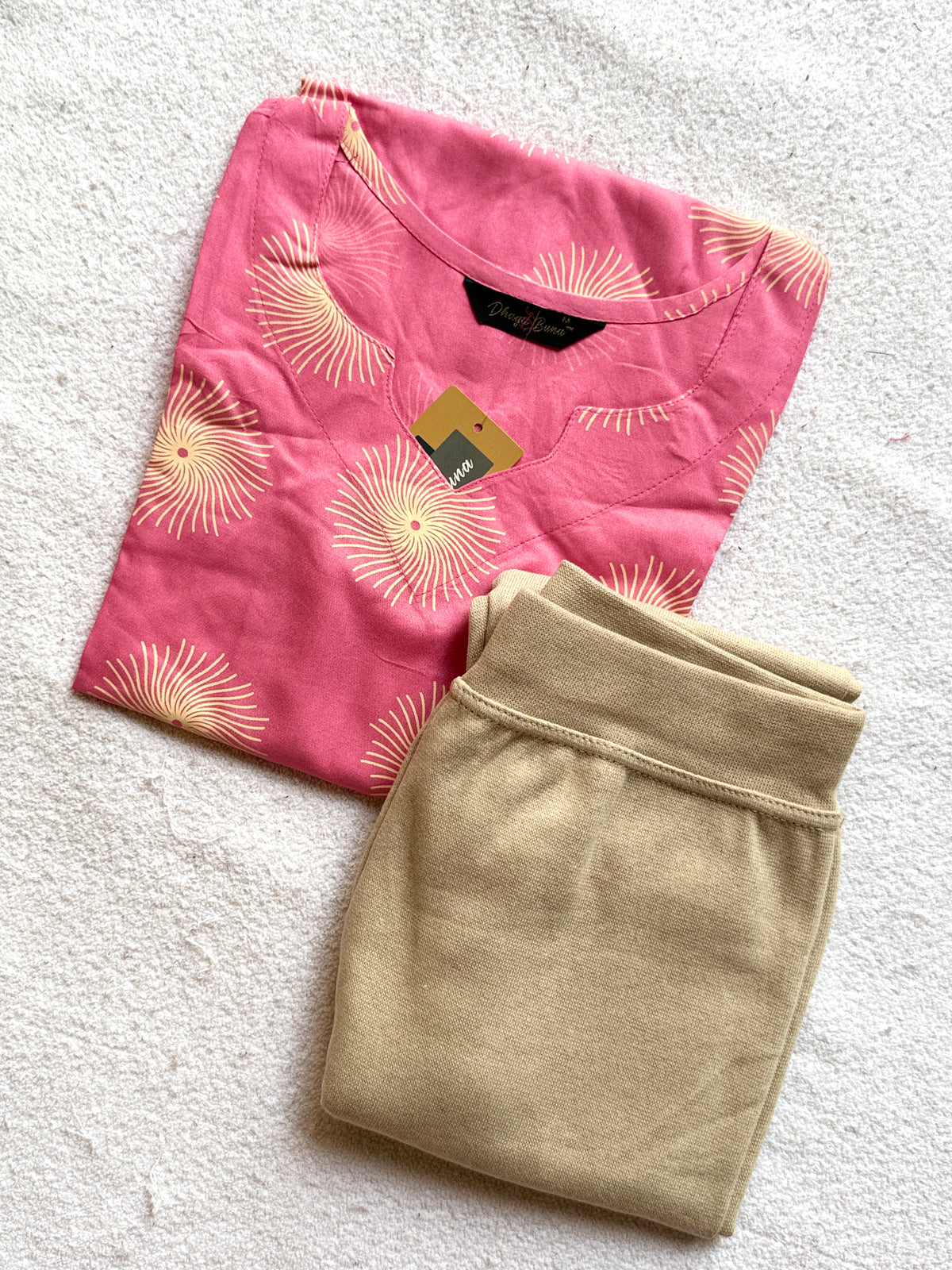 B879 - Kurti with Jeggings Combo