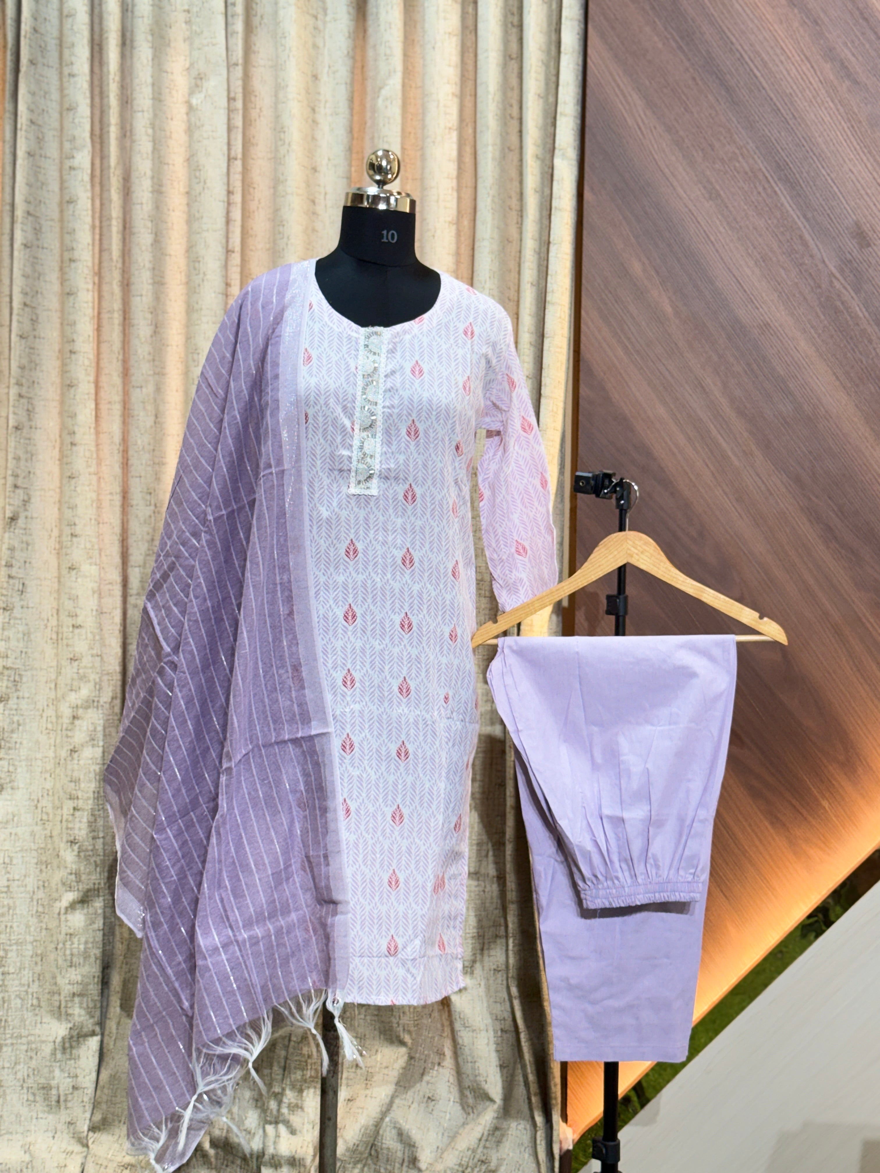 8832 - Cotton 3pc Kurta Set