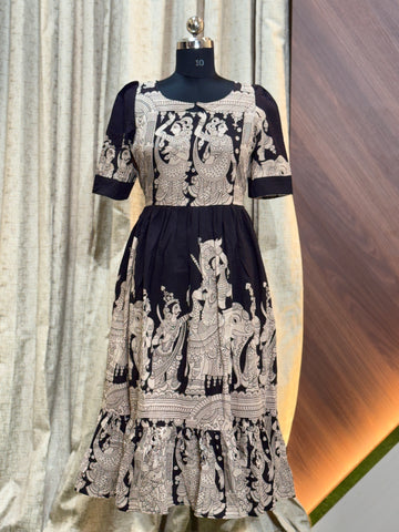 B893  - Kalamkari Frock