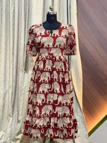 B898  - Kalamkari Frock