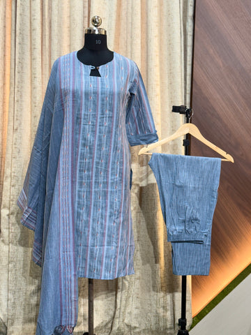 8951 - Cotton 3pc Kurta Set
