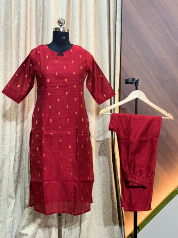 B928  - Raw silk Co-Ords Sets  (For a wider hipline, buy one size larger)