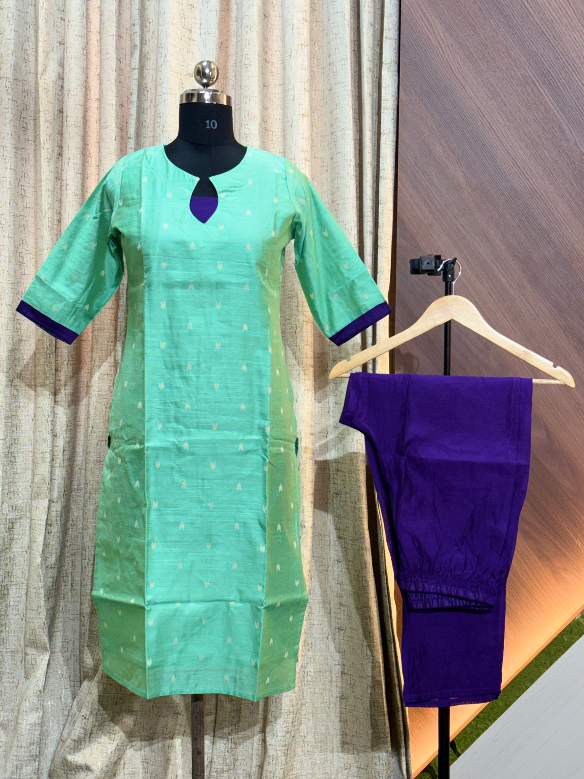 B929  - Raw silk Co-Ords Sets  (For a wider hipline, buy one size larger)