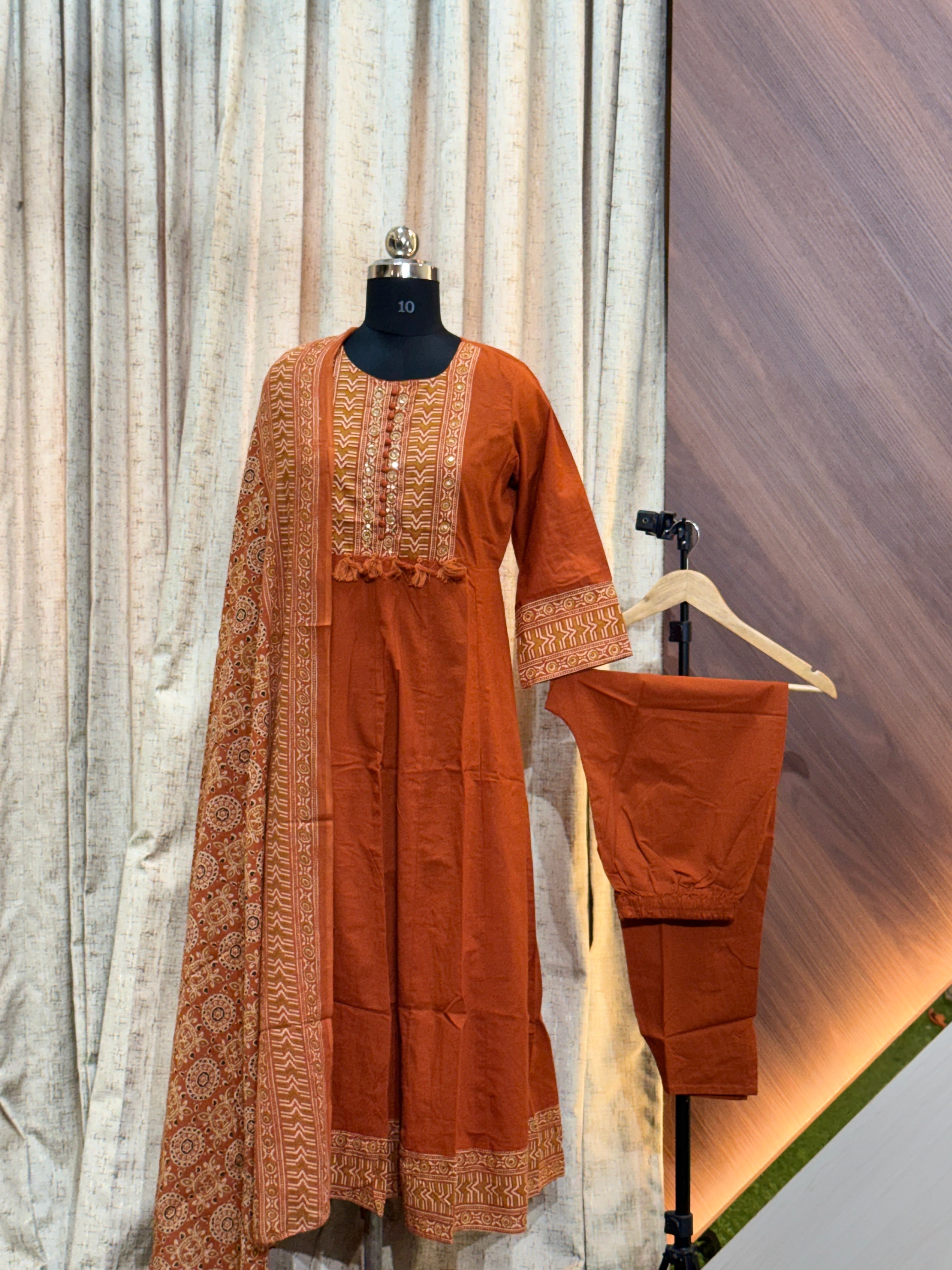 9009 - Cotton 3pc Kurta Set