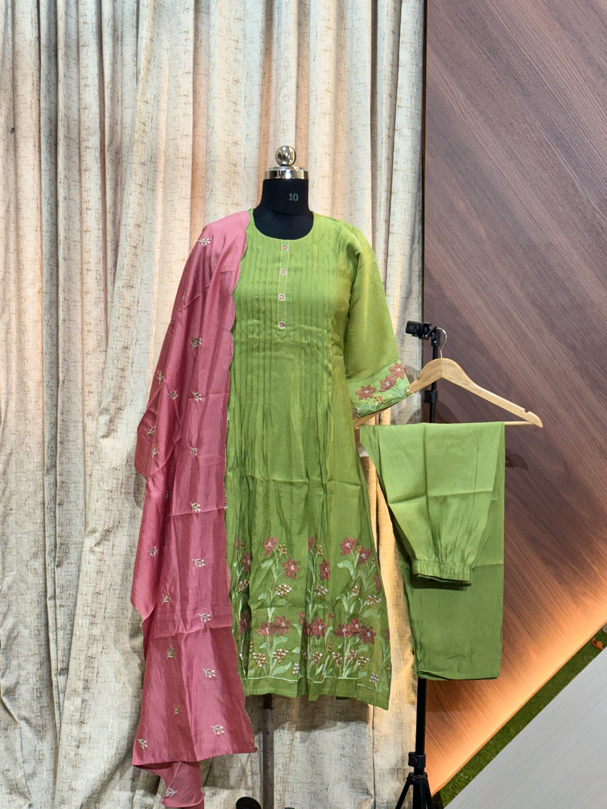 9013 - Cotton 3pc Kurta Set