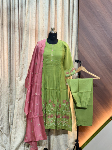 9013 - Cotton 3pc Kurta Set