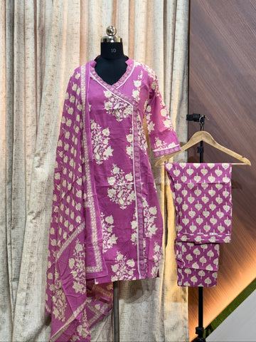 9016 - Cotton 3pc Kurta Set